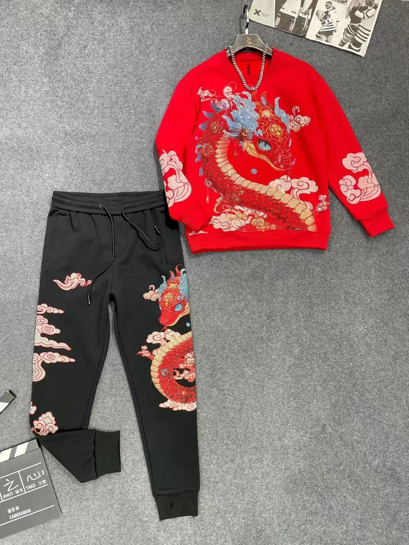 11875灵蛇冬季长袖卫衣秋季秋冬加绒休闲套头上衣时尚黑色春季