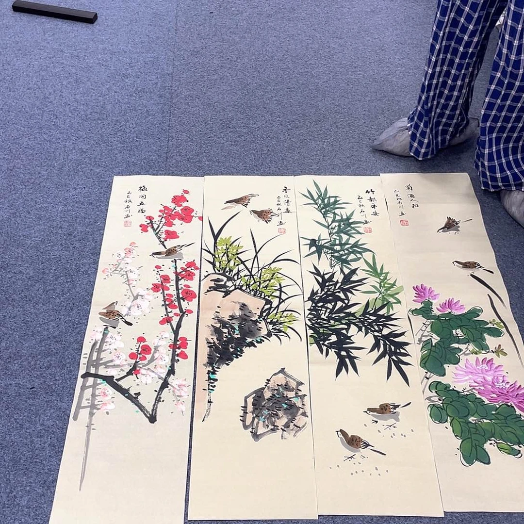国画作品小姐姐放漏…