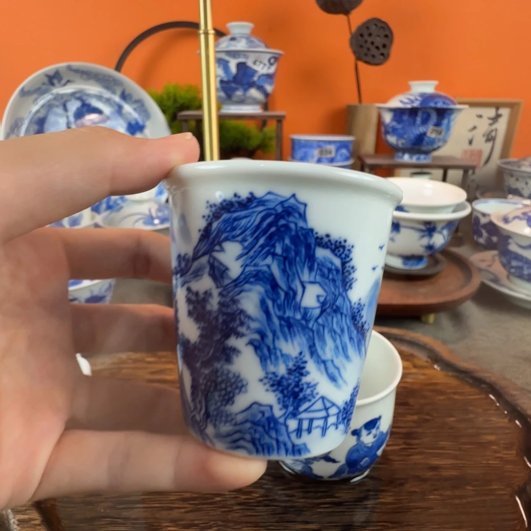 瓷片景德镇手绘青花茶器060