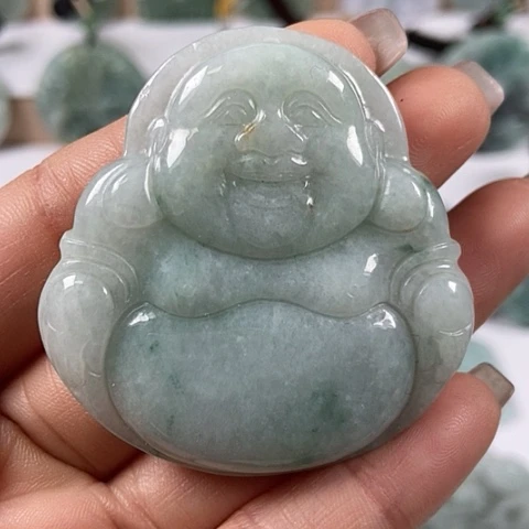 翡翠颈饰未镶嵌大佛微瑕福利