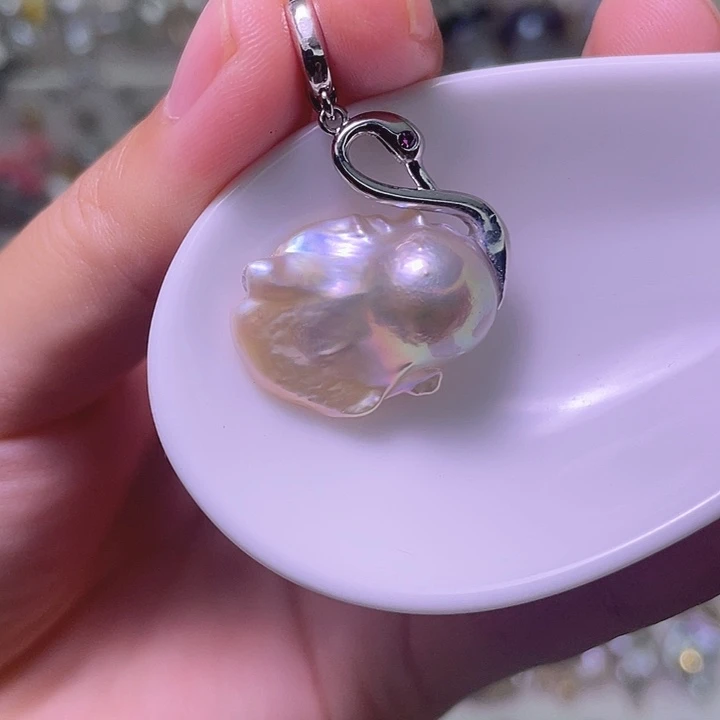 颈饰合金淡水珍珠25