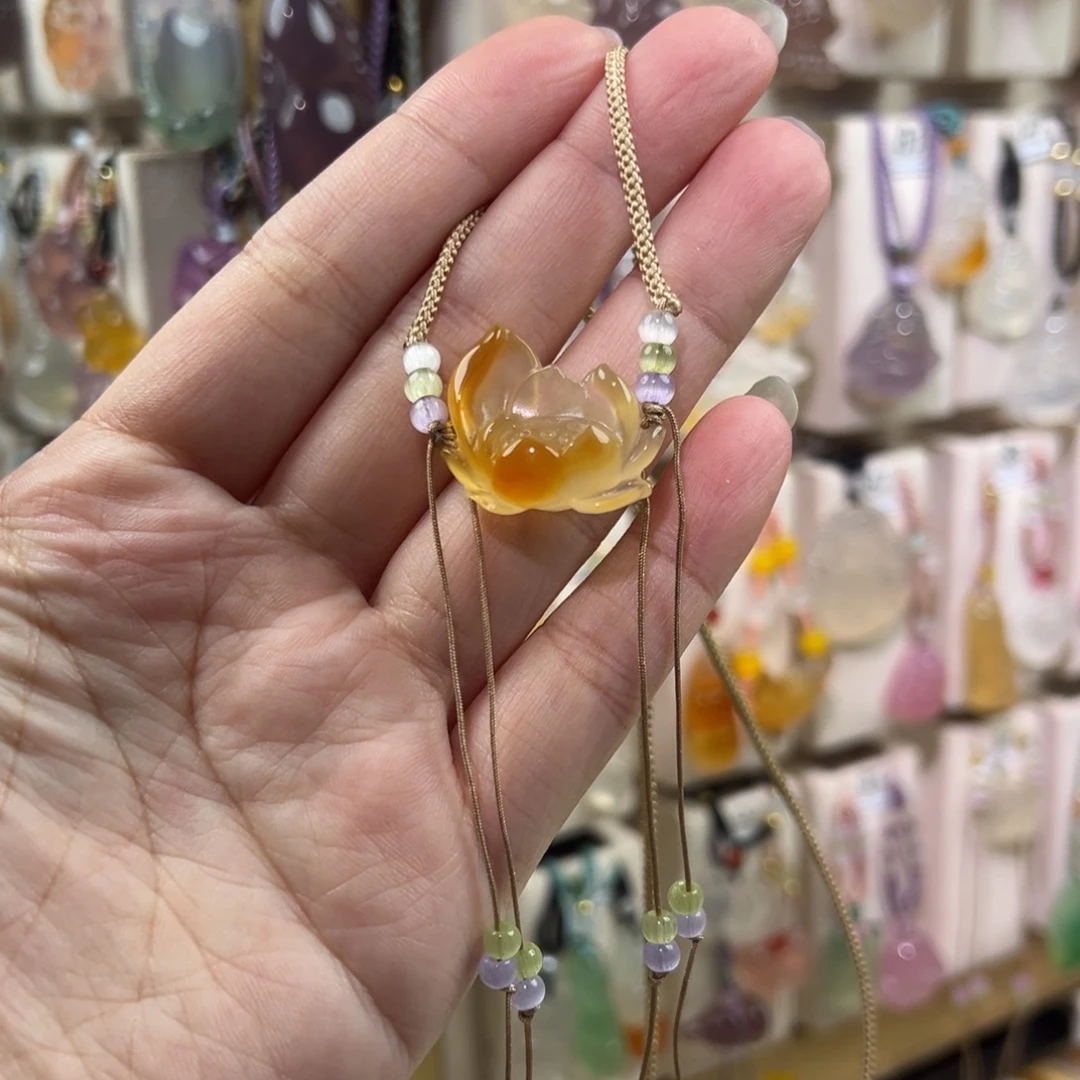 玛瑙/玉髓合金颈饰