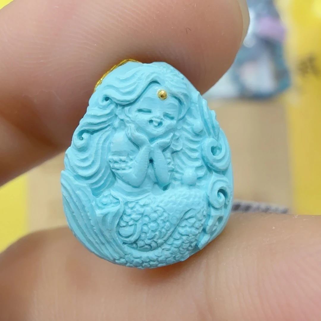 ****若绿松石未镶嵌珠宝奇石