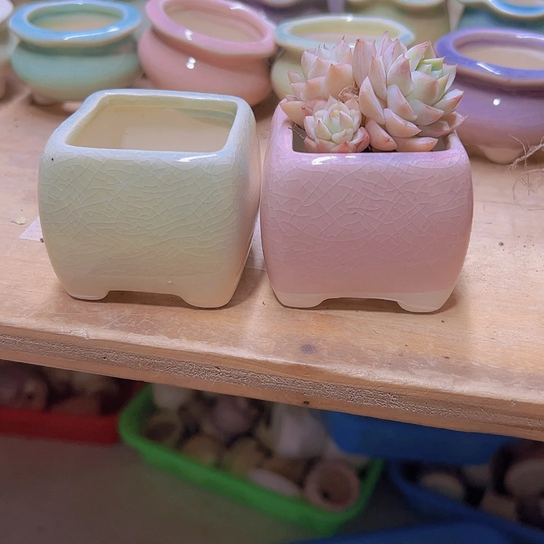 陶瓷花盆当场满12包邮