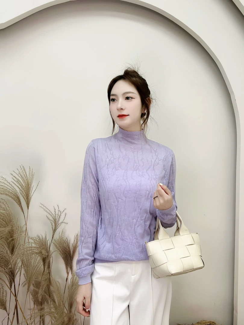 半高领打底衫女春秋内搭精纺羊毛2025新款高级感百搭轻奢时尚