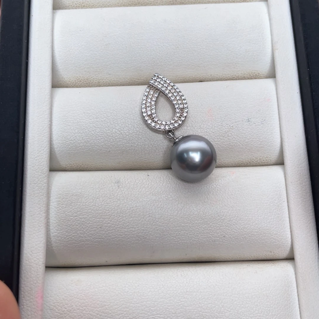 银S925镶嵌颈饰海水珍珠