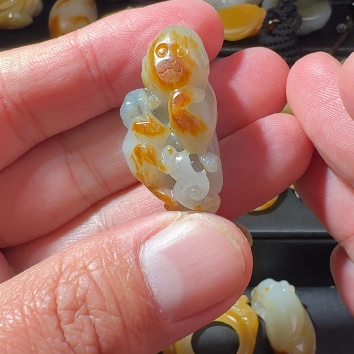 和田玉未镶嵌吊坠(不含链)