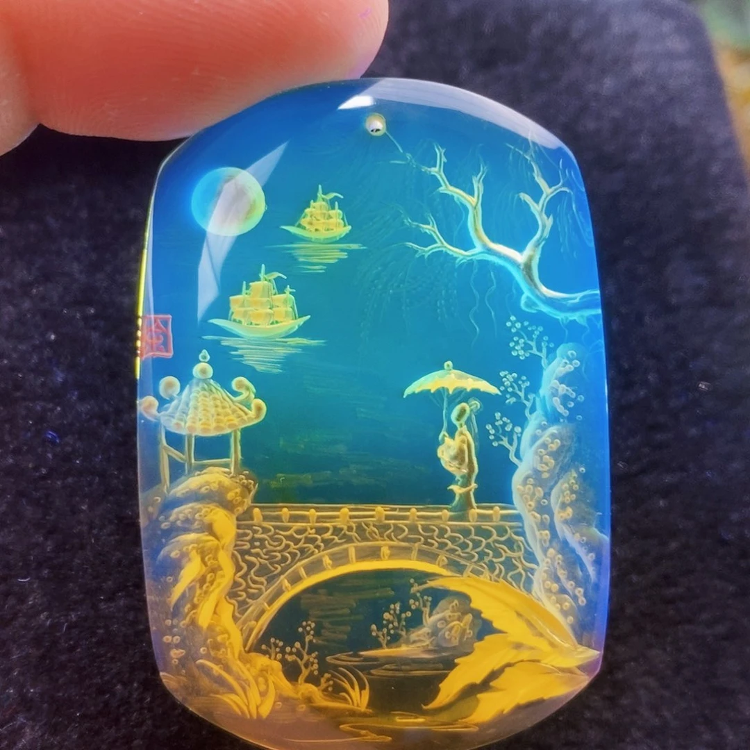 【闪购商品】蓝珀吊坠(不含链)未镶嵌