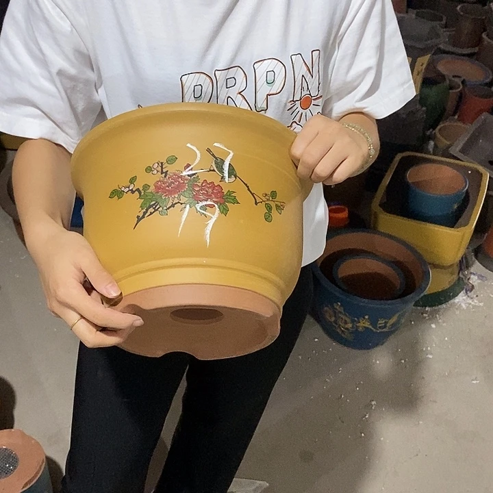 紫砂花盆紫砂花盆