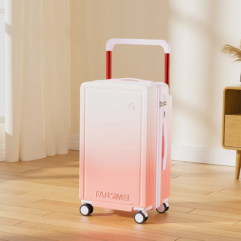 宽拉杆行李箱高颜值女拉杆箱新款20寸登机箱大容量结实耐用密码箱