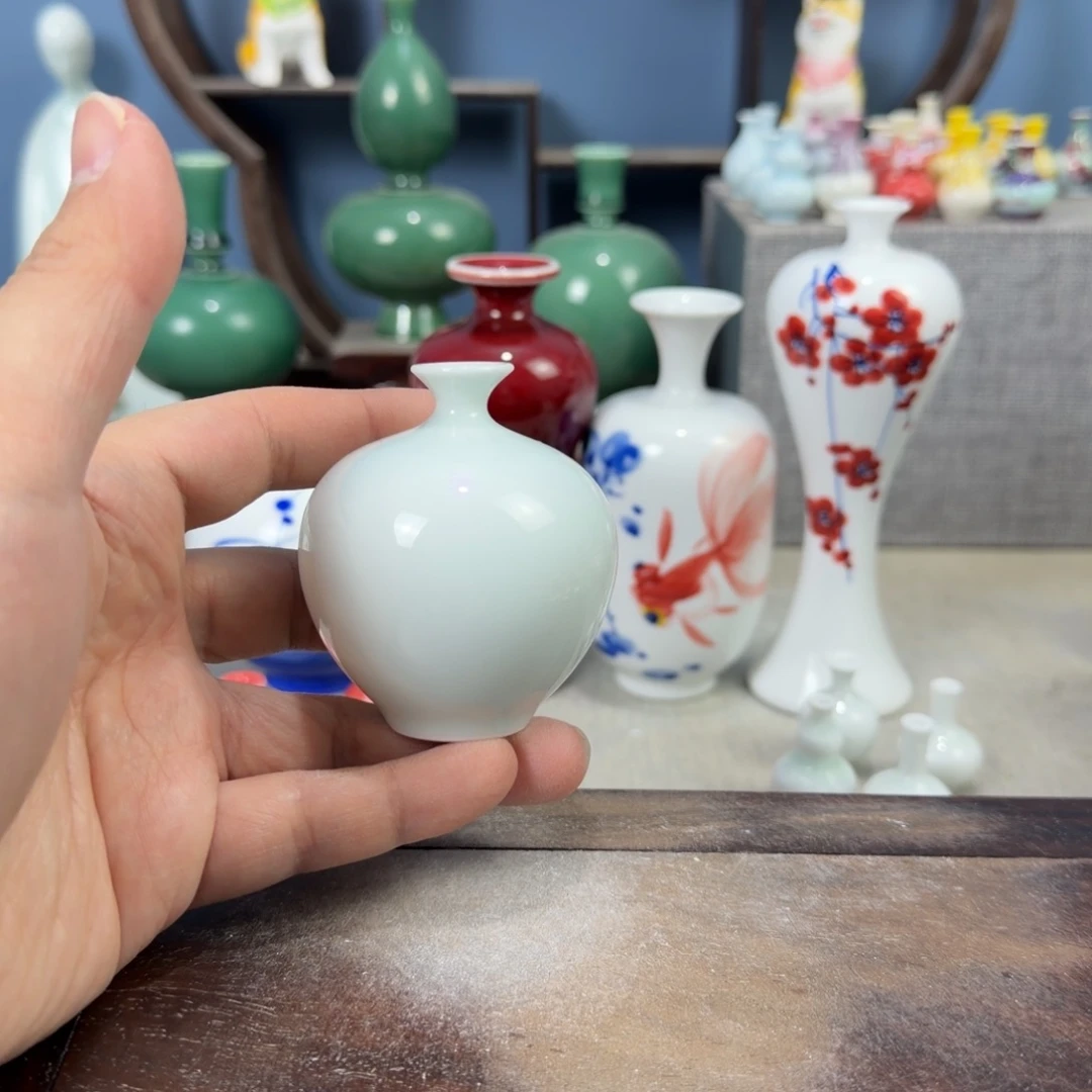 陶瓷手工小花器摆件