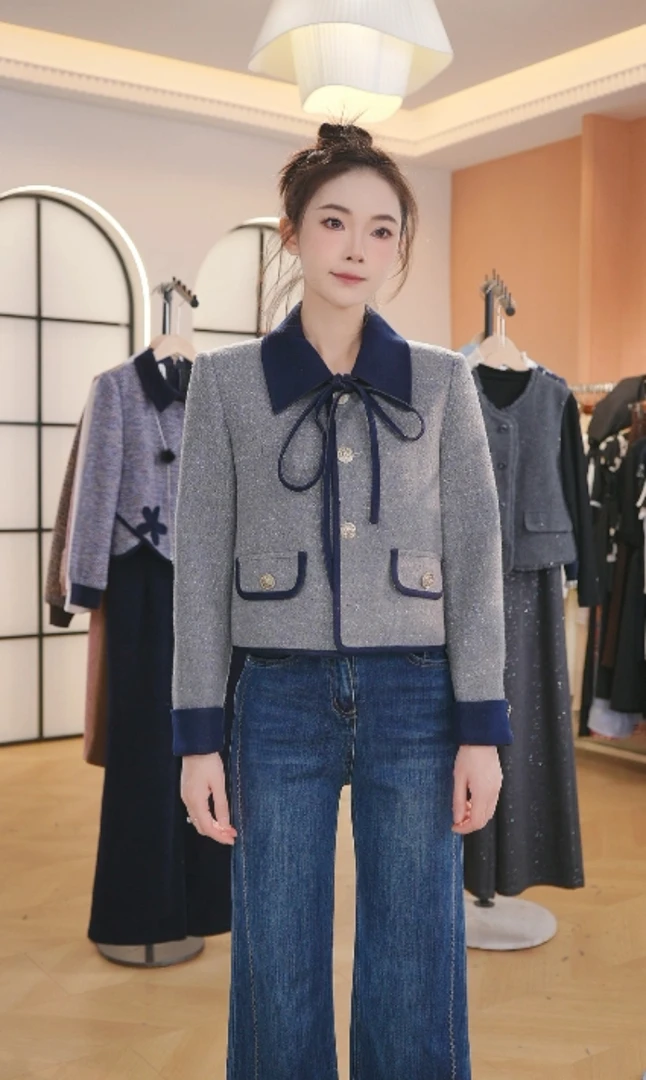 F高端设计感减龄时尚小香风显瘦外套