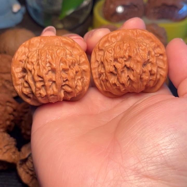 文玩核桃把件二爷帽41