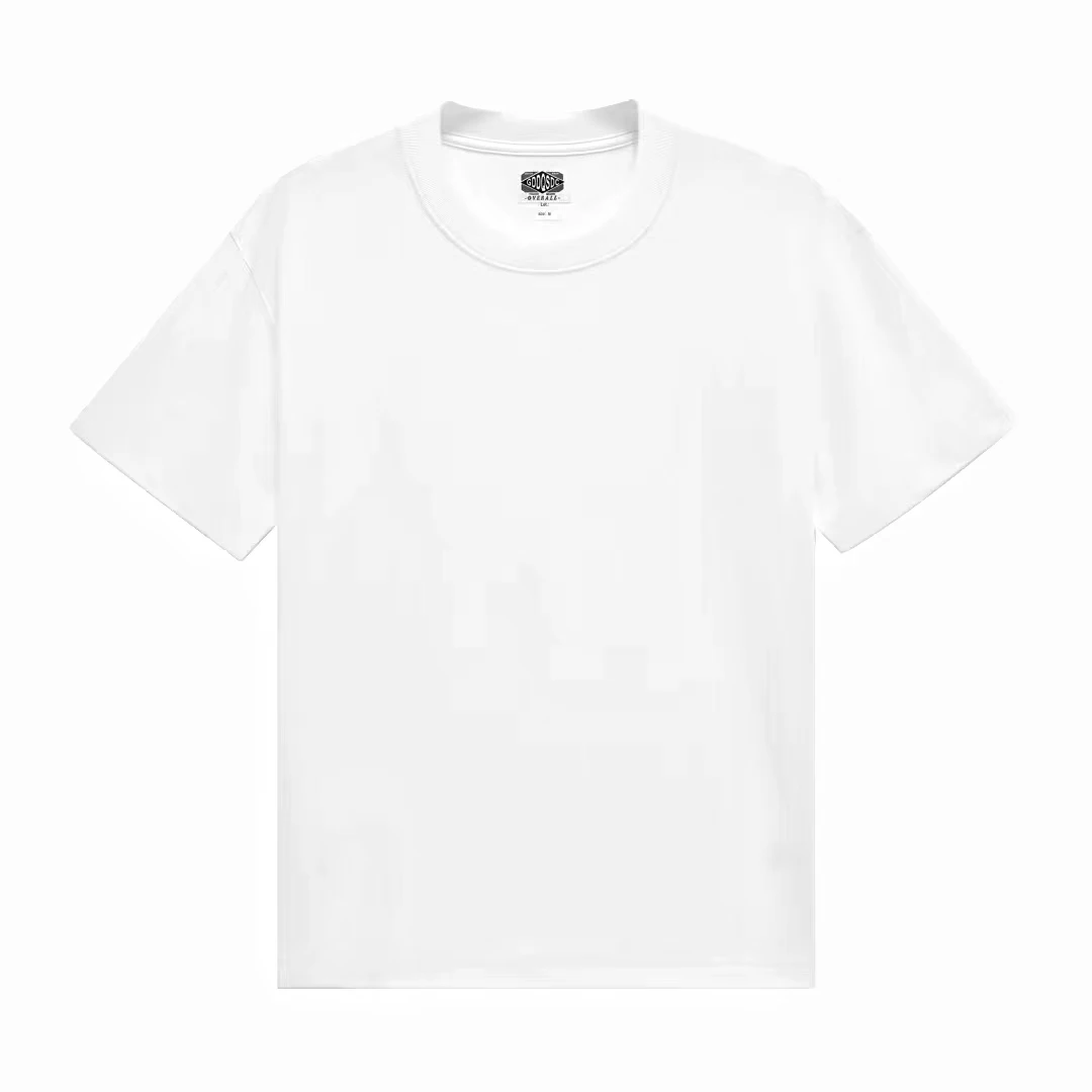 【高奢专供】38立体印花高级感宽圆领T恤短袖CY045