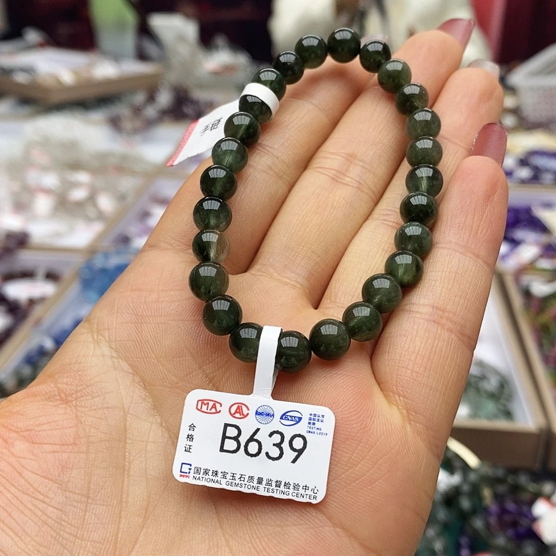 水晶手链未镶嵌蕊****7B639绿发