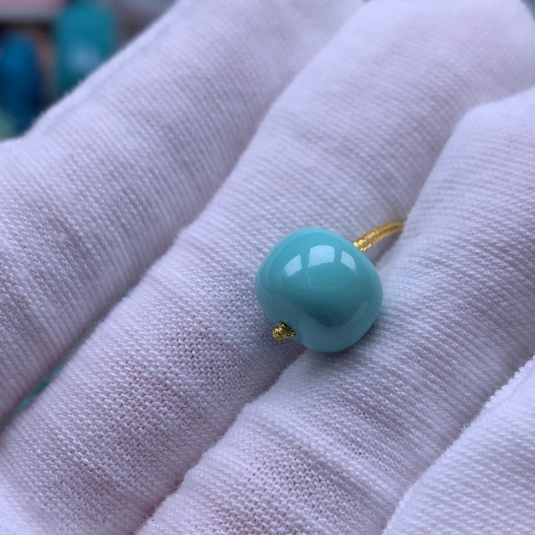 未镶嵌绿松石珠宝奇石直径11.1mm