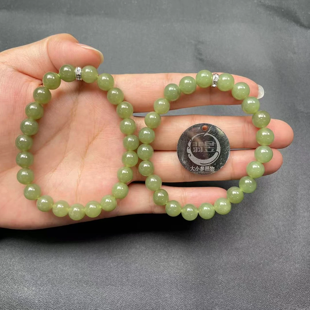 翡昱-N01-38082-725-和田玉手串/约7+/约23颗/-多样性发其一-C