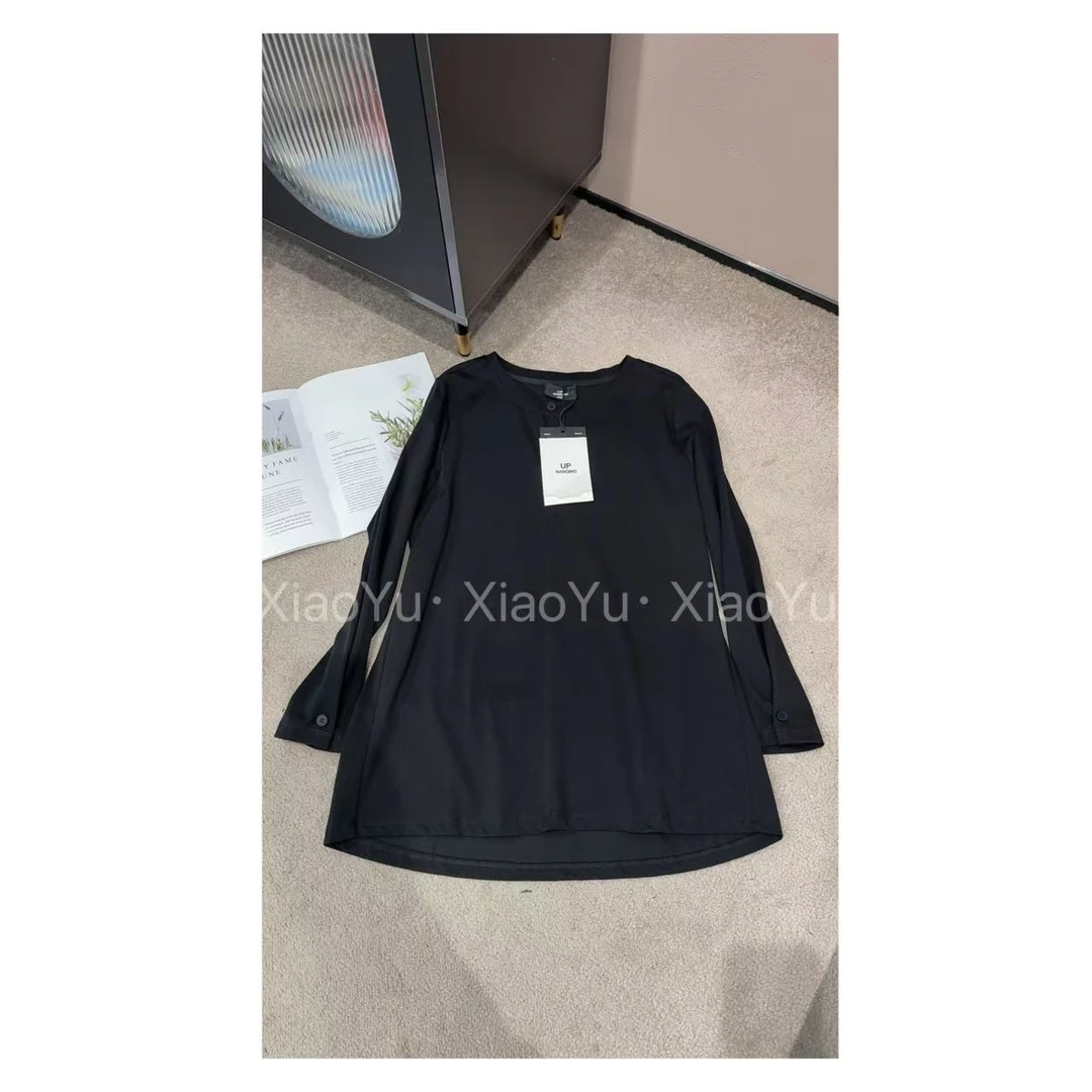 【No退换】瑕疵品 欧货【纽扣个性长袖T恤】UP 719-1