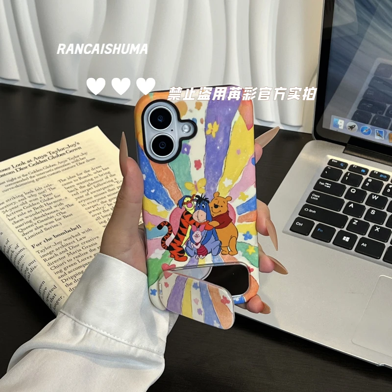 跳跳虎维尼熊适用苹果华为小米iPhone151413promax专用防摔手机壳