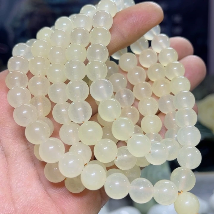 蛇纹石玉项链未镶嵌王***生