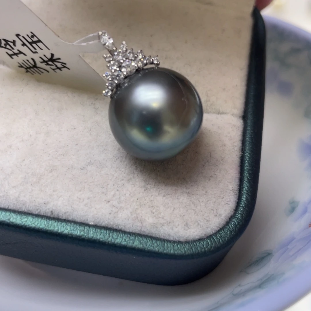 颈饰海水珍珠18K金镶嵌13-14