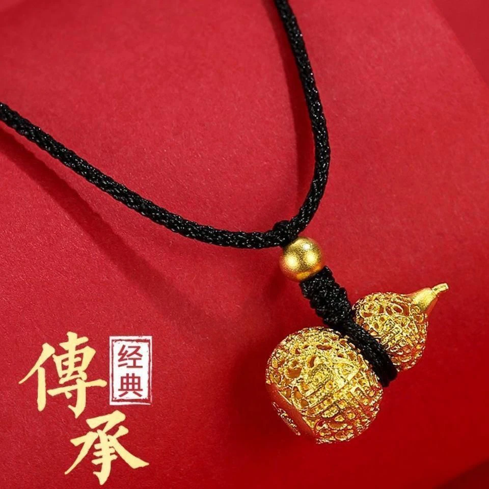 铜合金吊坠 葫芦吊坠男女款挂坠锁骨链送礼物送老婆生日礼物