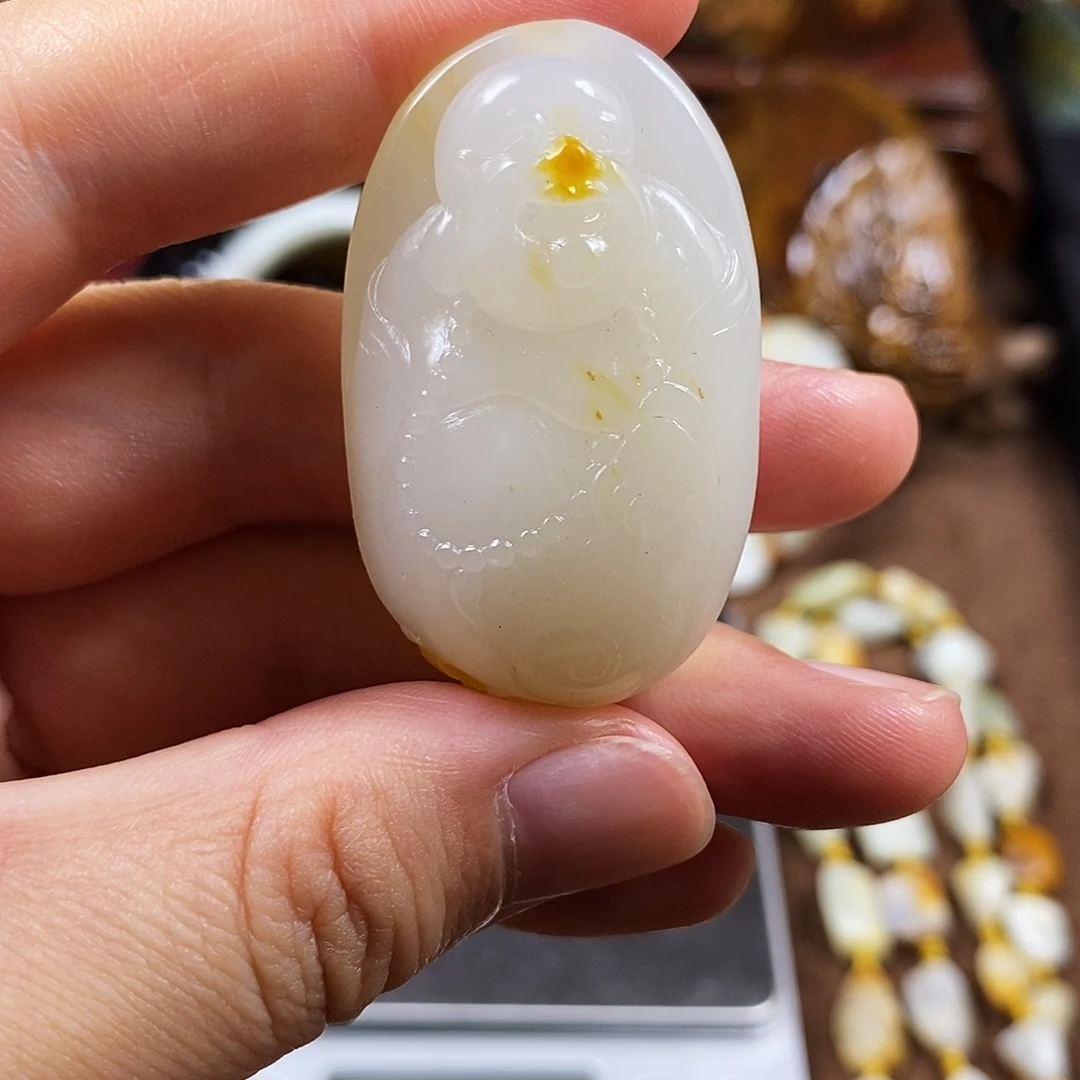 和田玉未镶嵌挂件