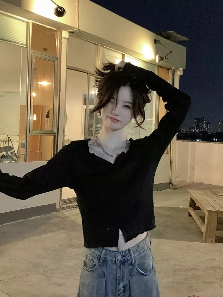 2025早春长袖气质显瘦打底衫