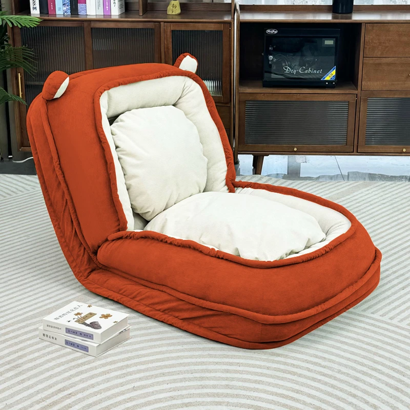 人类狗窝可躺可睡卧室折叠沙发床单人阳台榻榻米休闲躺椅懒人沙发