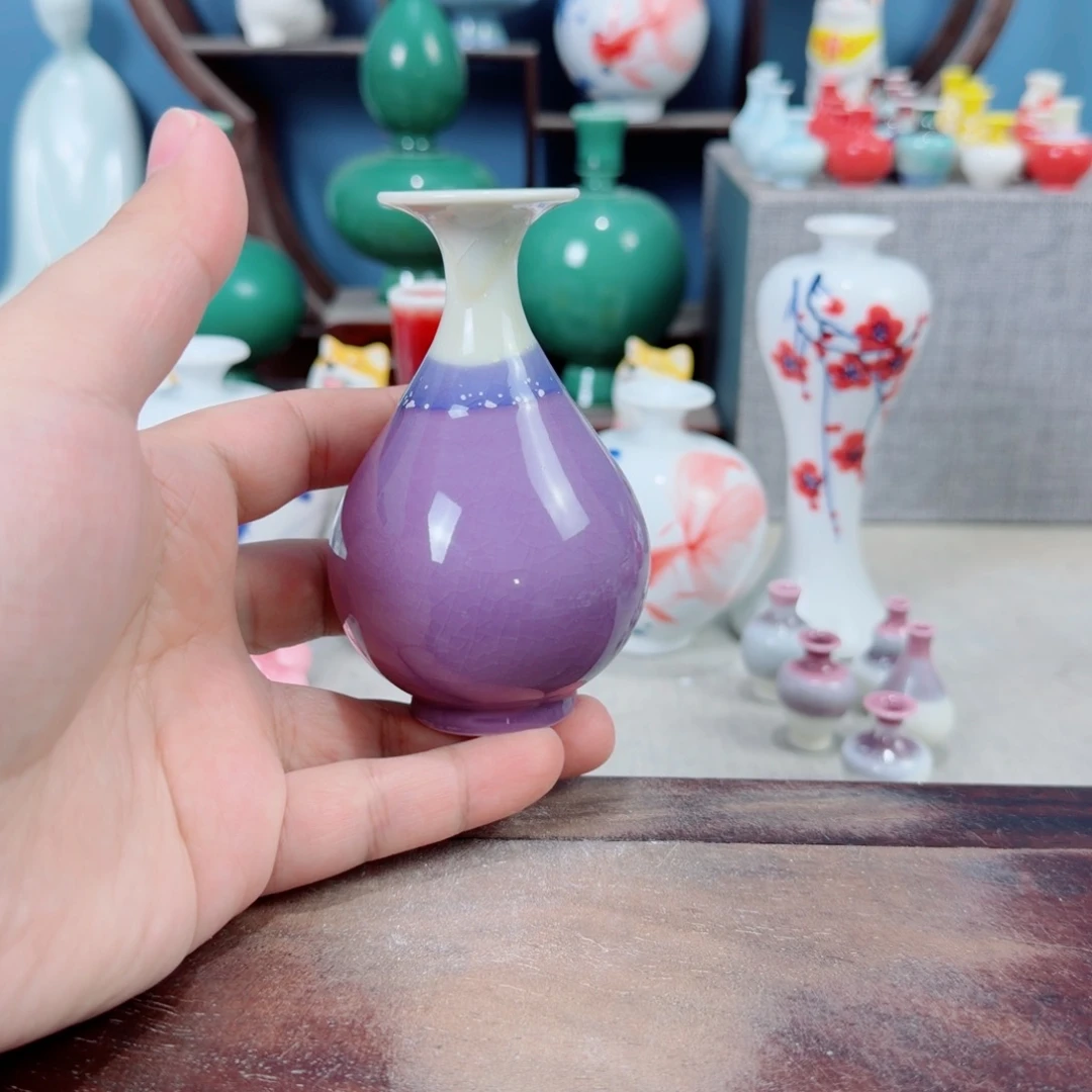 陶瓷手工小花器摆件