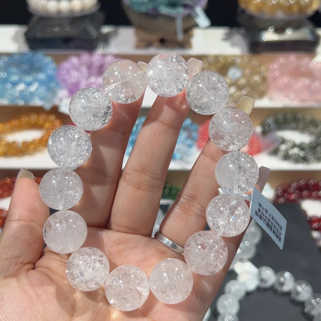 微****未镶嵌手串水晶梵天彩虹白阿塞17mm