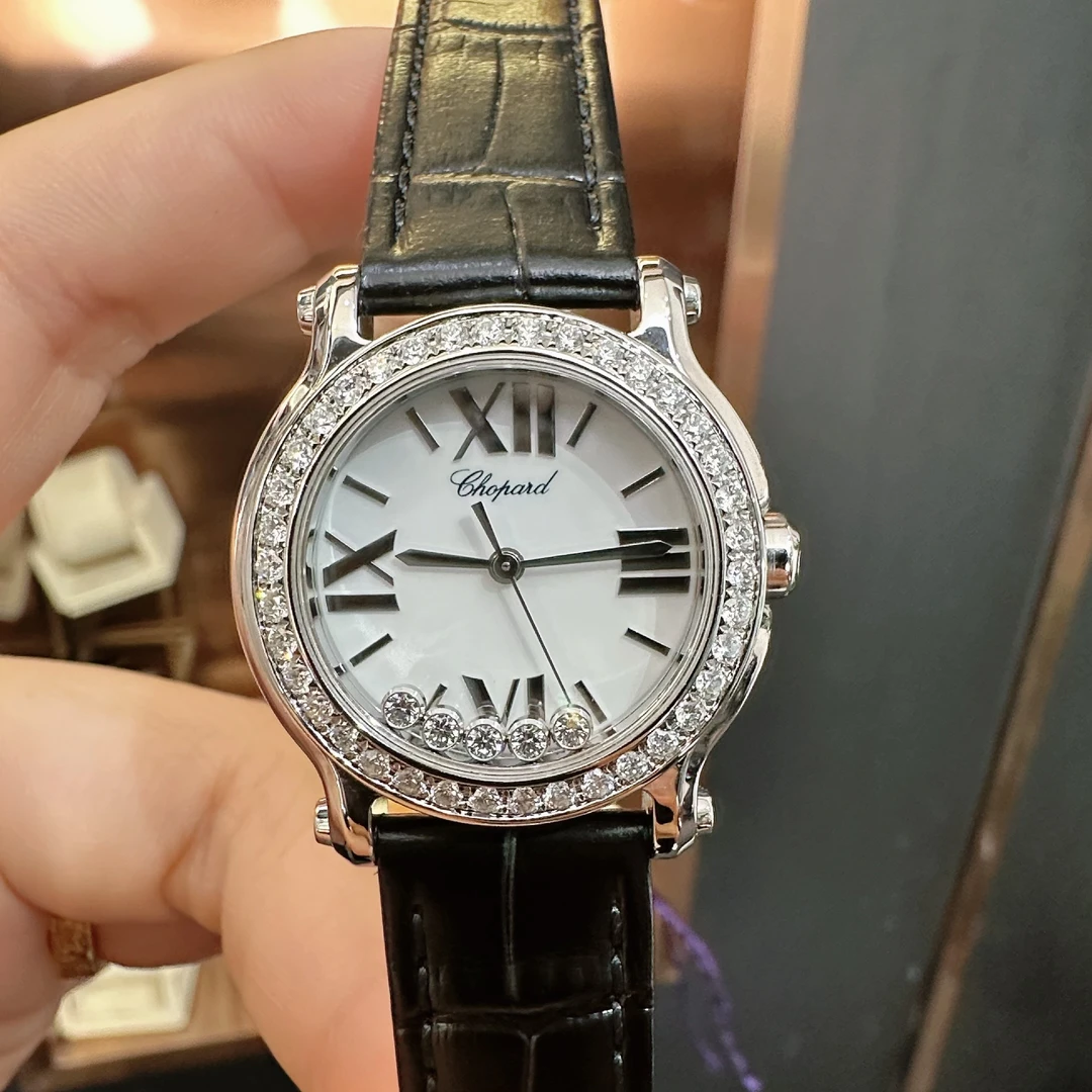 99新 Chopard/萧邦 278509-3001腕表后圈钻/石英机芯/WHT029940