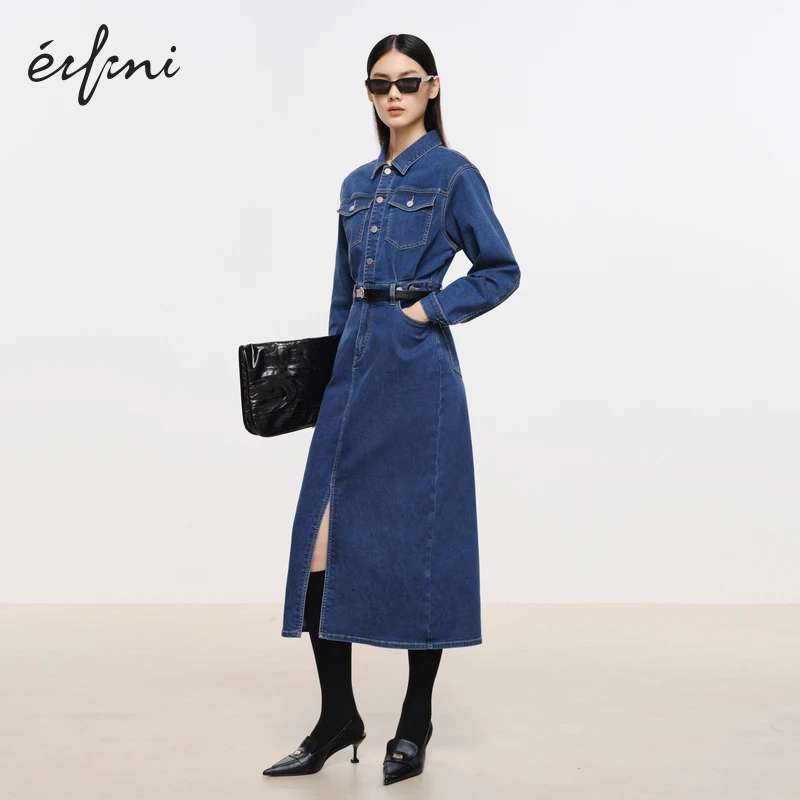 【银泰百货WH】伊芙丽 女士复古时尚连衣裙1E93281