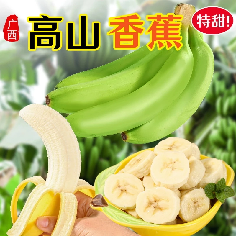 广西高山甜香蕉正宗产地直发当季新鲜热卖水果香甜软糯芭蕉包邮A1