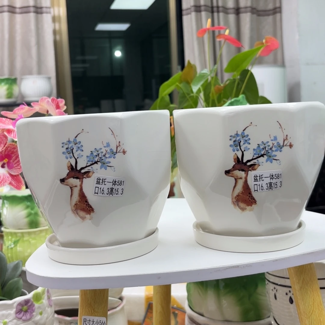 @夏西陶瓷花盆@@5581