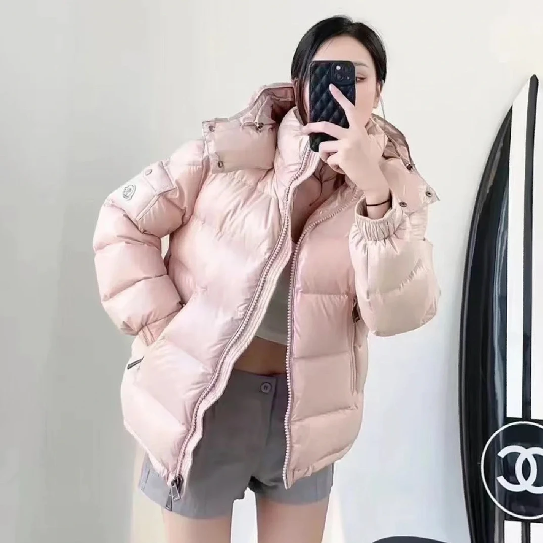 99新 MONCLER 蒙口Marie系列樱花粉羽绒服/2码/A00335