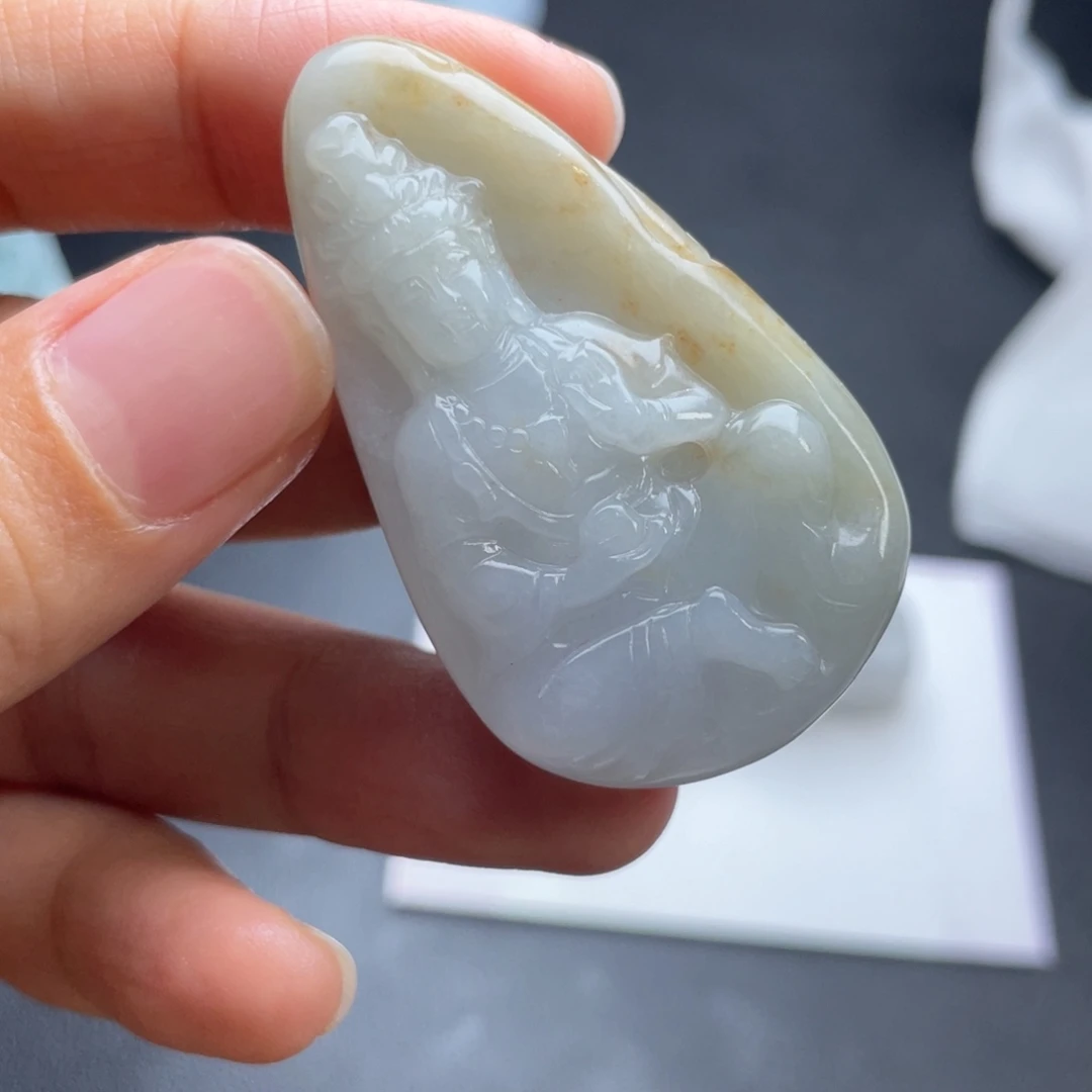 定制翡翠未镶嵌翡翠吊坠