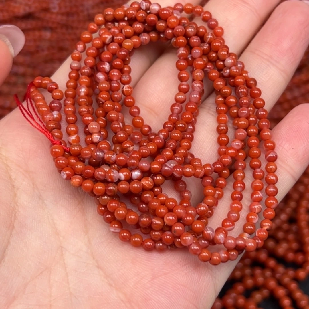 南红玛瑙未镶嵌手链
