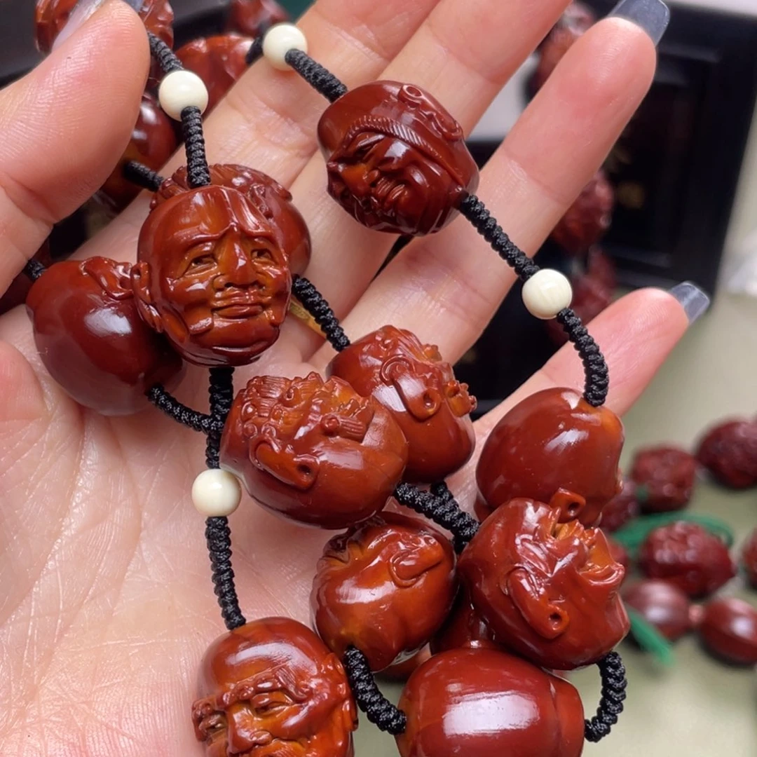 没***达橄榄核手串/手链罗汉脖挂