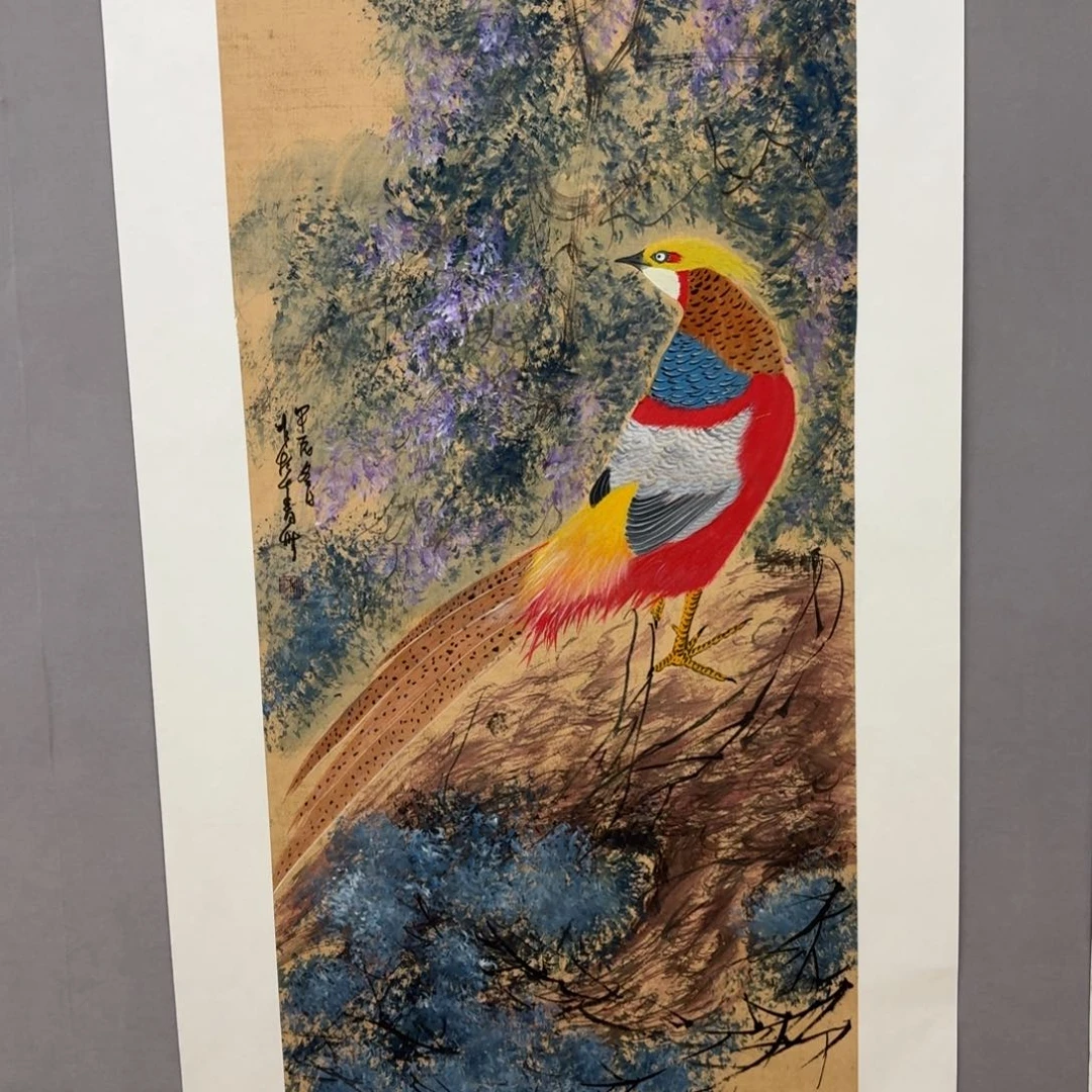 国画艺术家真人手绘