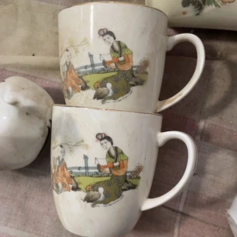 摆件陶瓷摆件盘子碗啥都有