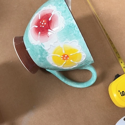 微瑕，不能明火，绿色杯子