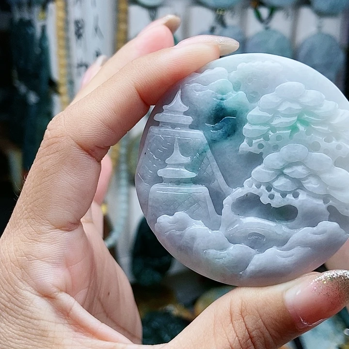 翡翠未镶嵌颈饰翡翠