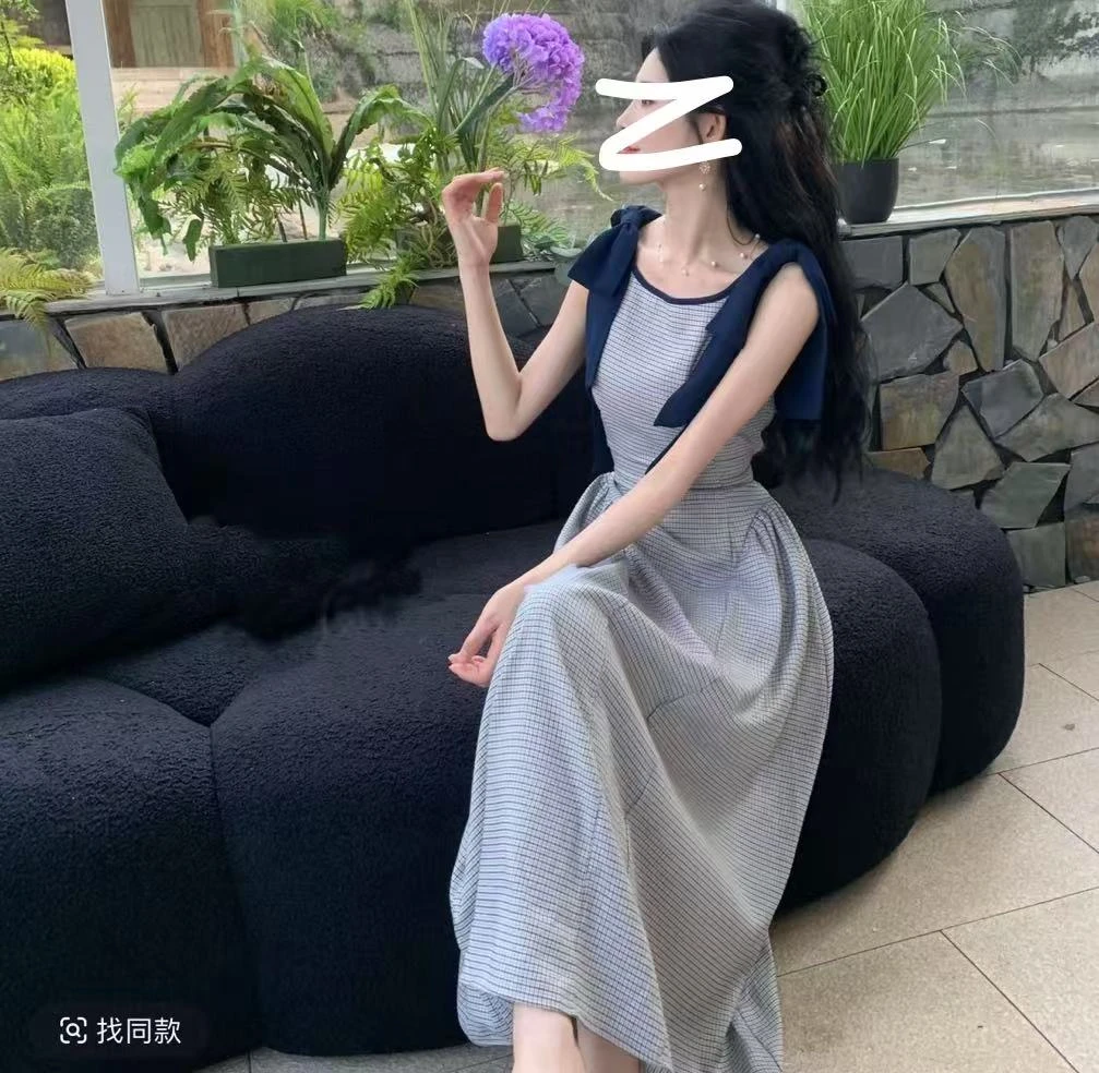 夏日海盐25夏季甜美显瘦洋气千金短袖连衣裙 855