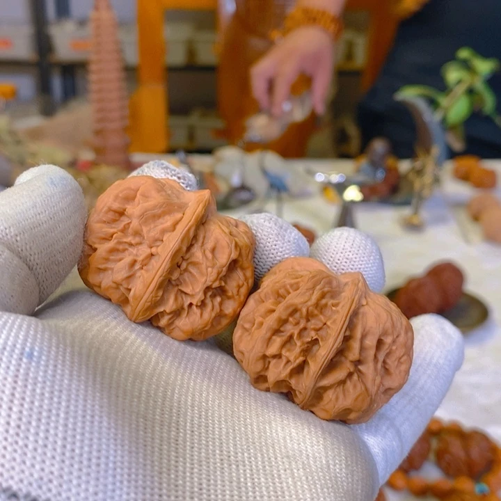 文玩核桃把件方块