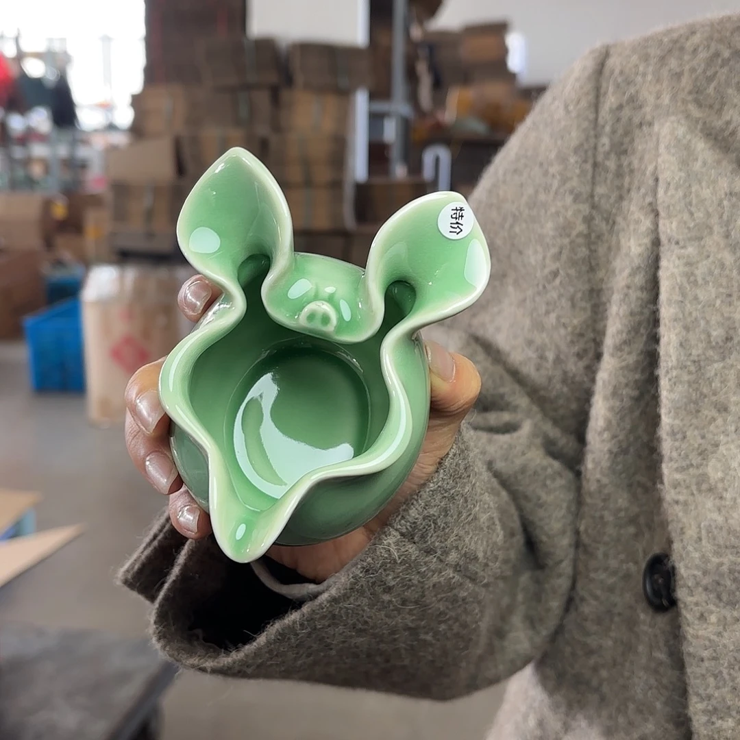 龙泉云间青瓷小米茶器