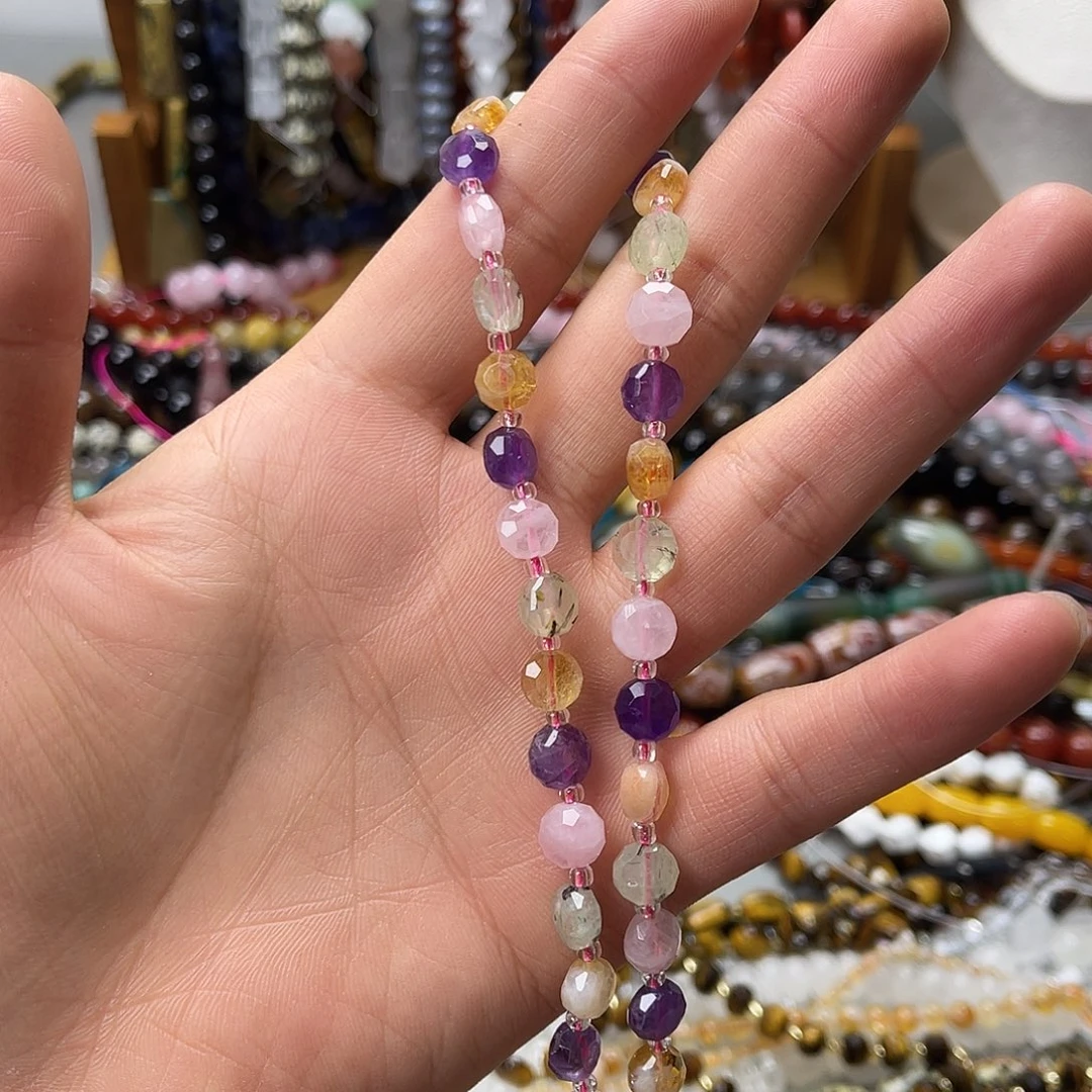 玛瑙/玉髓未镶嵌珠宝半成品卡8多宝戒面一条