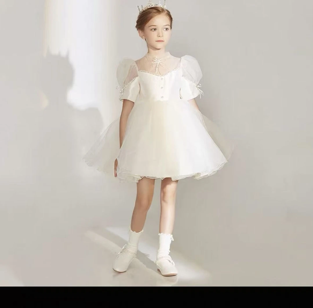【书香门第】女童主持人晚礼服钢琴演出服儿童公主裙生日宴