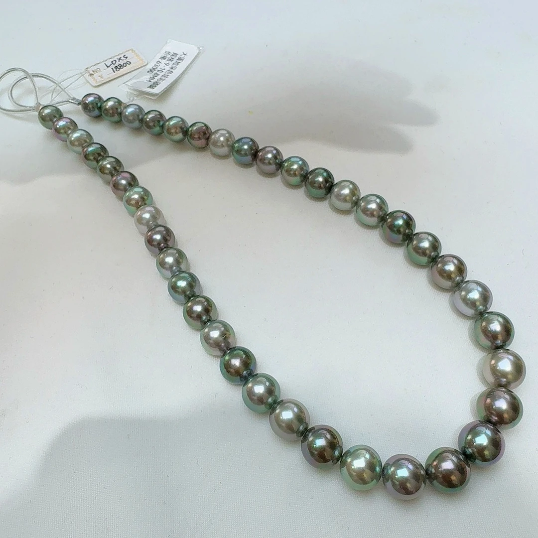 9-10.8mm清甜莫兰迪混彩大溪地项链