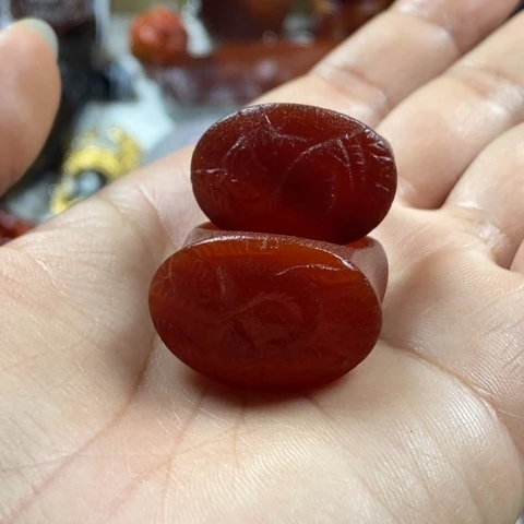 大***羊玛瑙/玉髓未镶嵌挂件